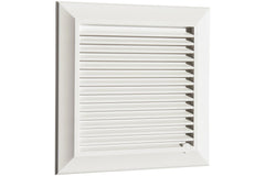 Louvre Vent White Duo Smart 165 With Fly Mesh