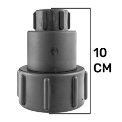 IBC 2” S60X6 - 1" BSPF Extender Adaptor with 32mm MDPE Valve