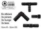 Mix 1/2" Barb Connectors HOZ15