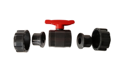 PVC Double Union 1" BSPF Stopcock