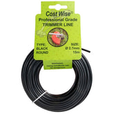 Strimmer Line Black Round 2.7mm x 15m