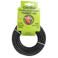 Strimmer Line Black Twist 2.7mm x 15m