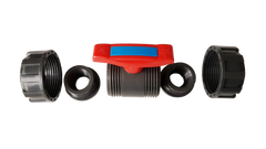 PVC Double Union 1" BSPF Stopcock