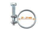 Double Wire Hose Clamp Galvanised 25mm-29mm