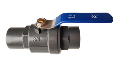 PP 3/4" BSPF Stopcock with Stainless Steel Ball Valve and Handle