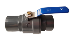 PP 1" BSPF Stopcock with Stainless Steel Ball Valve and Handle