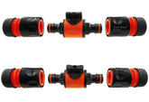 Cost Wise Snap On Male-Male In Line Valve Kit Black/Orange
