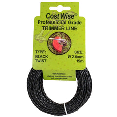Strimmer Line Black Twist 2mm x 15m