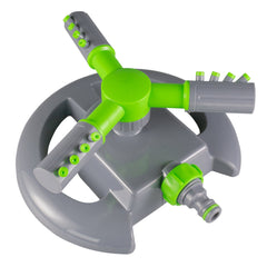 Cost Wise 3-Arm Adjustable Rotating Lawn Sprinkler Green Grey
