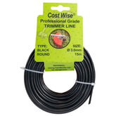 Strimmer Line Black Round 3mm x 15m