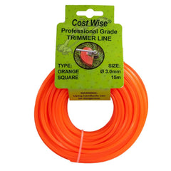 Strimmer Line Orange Square 3mm x 15m