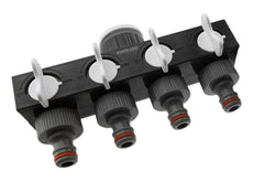 4-Way Splitter with Valves WL