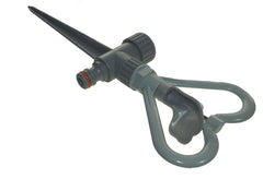 Rotary Butterfly Lawn Sprinkler on Spike De Luxe - White Line