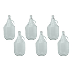 Glass Demijohn 5L 6 Pack Swing Top Cap