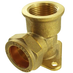 15mm Brass Wall Flange Kit with Lever Valve + Geka 13mm Barbed Set
