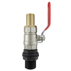 Water Butt Kit 1” BSP with Lever Valve and 25mm Brass Barb