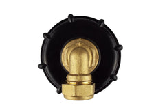 IBC 2” S60X6 Cap with Brass Compression Elbow ¾” BSP – 15mm