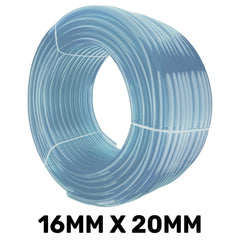 Clear Flexible Hose Pipe 16mm Inside Diameter / 20mm Outside Diameter