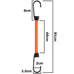 Bungee Cord Hook Metal 80cm