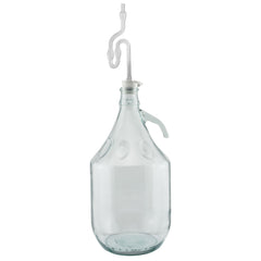 Glass Demijohn 5L 2 Pack Plain With Airlock, Bung & Tube