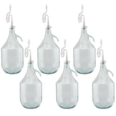 Glass Demijohn 5L 6 Pack Plain With Airlock & Bung