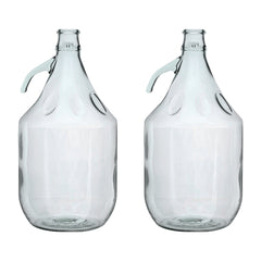 Glass Demijohn 5L 2 Pack Plain