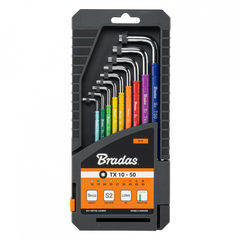 Set of TORX Star Keys TX, Long, 10-50 (9 pcs)