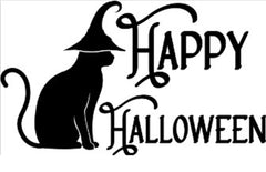Doormat 60cm x 40cm - 'Happy Halloween' - Absorbent Coir Mat for Indoor/Outdoor