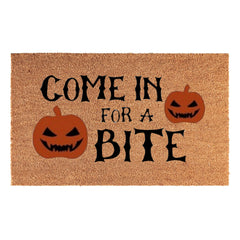 Doormat 60cm x 40cm - 'Come In For A Bite' - Absorbent Coir Mat for Indoor/Outdoor