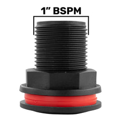 Bulkhead Drain Plug 1" BSP with Male Outlet