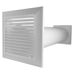 Through Wall Ventilation Kit Duo Smart DS4178 Vent with White External Vent