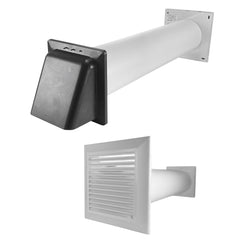 Through Wall Ventilation Kit Duo Smart DS4178 Vent with Graphite External Vent
