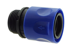 Female Hose Connector with 3/4" BSPM Thread Blue/Black
