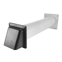 Through Wall Ventilation Kit - STYL Fan with Timer/Humidistat and Graphite External Vent