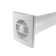 Through Wall Ventilation Kit - STYL Fan with Timer and Graphite External Vent