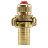 Geka Type Brass Claw Set – 13mm Barb and 3/4” Hose Connector