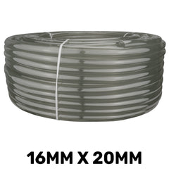 Grey Semi-Transparent PVC Pipe 16mm*20mm