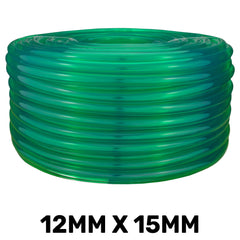 Green Semi-Transparent PVC Pipe 12mm*15mm