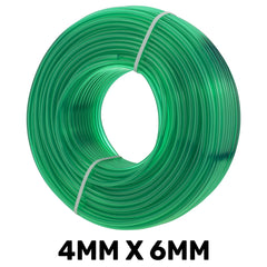 Green Semi-Transparent PVC Pipe 4mm*6mm