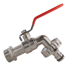 Wall Flange Kit 25mm MDPE + Quick Connect Lever Tap