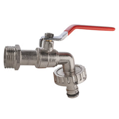 Wall Flange Kit 25mm MDPE + Quick Connect Lever Tap