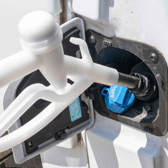 Fuel Gun White 3/4" Barb Inlet - Metal Outlet