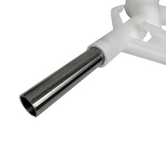 Fuel Gun White 3/4" Barb Inlet - Metal Outlet