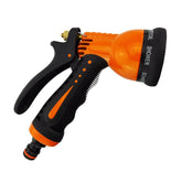 7-Function Garden Hose Sprayer (Black/Orange Zebra)