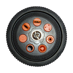 7-Function Garden Hose Sprayer (Black/Orange Zebra)