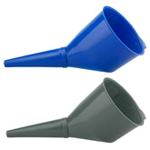 Angled Car Fuel Funnels with Filter (Grey & Blue)