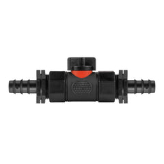 In-Line BSPF Valve with 2 x 16mm Barbed Straight Connectors