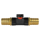 In-Line BSPF Valve with 2 x 25mm Brass Barb Connectors