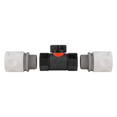 In-Line BSPF Valve with 2 x Hose Connectors WL