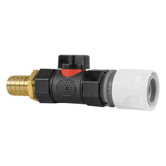 Hose Connector WL with In-Line BSPF Valve and 19mm Brass Barb